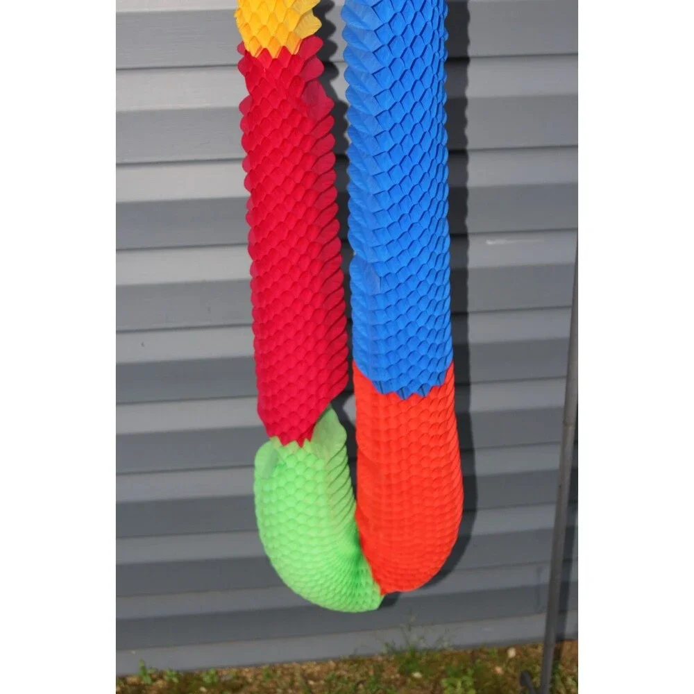 Long  Vintage Colorful Rainbow Honeycomb Accordion Streamer Decor Birthday FUN 2